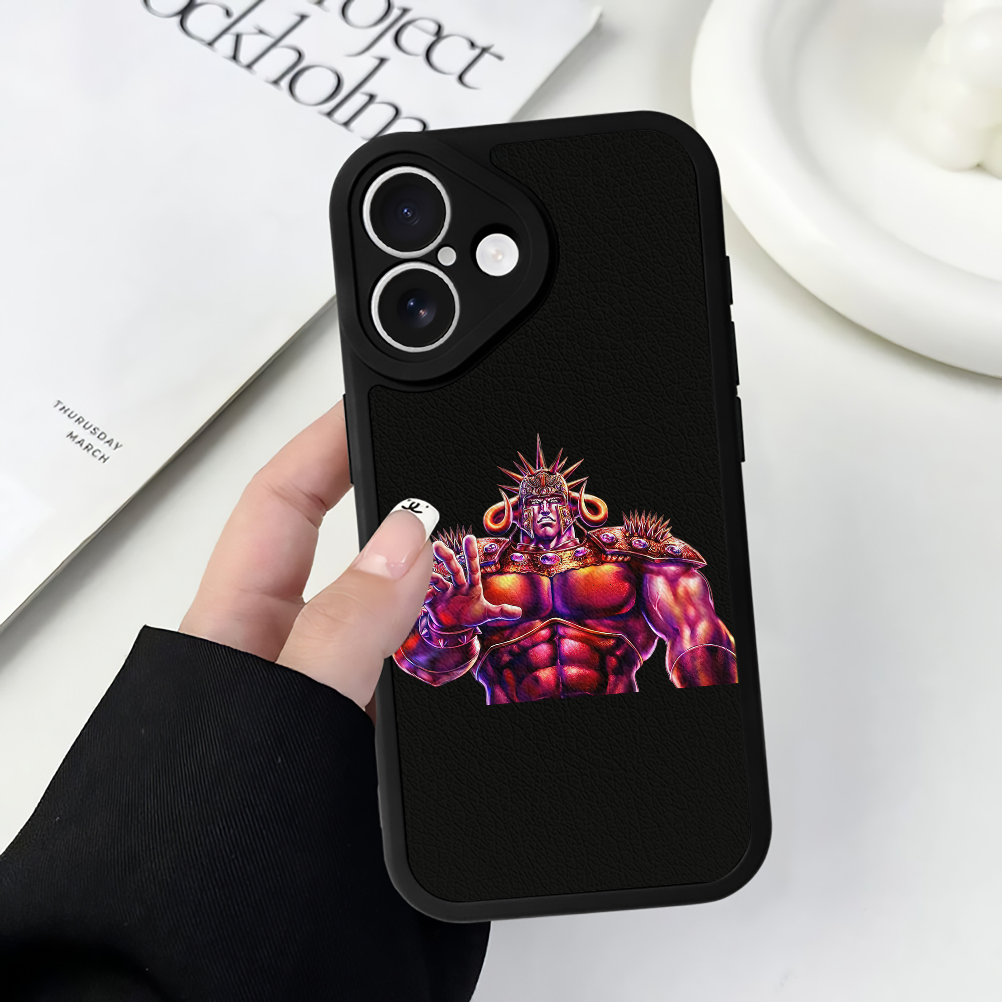 北斗の拳 Fist of the North Star 【iPhone 16シリーズ対応】シリコンスマホケース（レザー調） 材質：シリコン